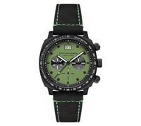 Spinnaker Montre chronographe pour homme 42 mm avec bracelet en cuir SP-5068, Putting Green, Vintage