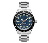 Spinnaker Montre Homme Automatique - 40 mm - Cadran Bleu - Bracelet Acier Argenté - SP-5075-22