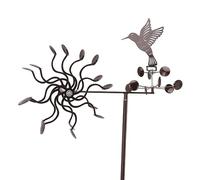Spinner à Vent, Sculpture de Vent de Colibri, Sculpture de Vent, fileur à Vent en métal, fileur à Vent extérieur, décoration de Cour, fileur à Vent cinétique