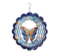 Spinner à Vent Suspendu, 32x25cm Spinners de Jardin Éolien Moulin à Vent Metal Cadeaux pour Femmes et Hommes Décoration de Couloir de Jardin de Cour