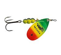 ¼ spinner aglia cuillère de pêche tiger vert/jaune/rouge-taille 4