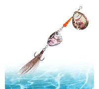 Spinner Baits for Bass Fishing,11x4x1.5cm Spinnerbait Fishing Lures Long-Distance Casting Sinking | Wide Application Lures Sequins Realistic for Targeting Salmon Walleye Catfish Musky