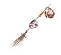 Spinner Baits for Bass Fishing, Long-Distance Casting Sinking Spinnerbaits for Bass Pike Trout Salmon, Lures Sequins Realistic for Targeting Salmon Walleye Catfish Musky
