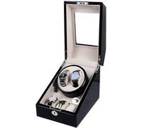 Spinner Boîte De Remontage Remontoir De Montre - 2 3 Cuir en Fibre De Carbone Montre Shaker Automatique Rotateur Boîte De Rangement De Montre Porte-écran Moteur Muet Mécanique De Remontage