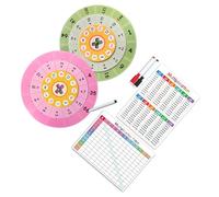Spinner de multiplication pratique pour l'apprentissage des mathématiques éducatif avec roue rotative et roue d'étude de multiplication de papier