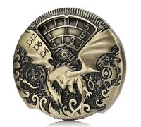 Spinner DND Dice DNDND Jeu de dés D&D 7 en 1 en métal avec coffret cadeau pour Donjons, dragons, jeux de table (laiton)