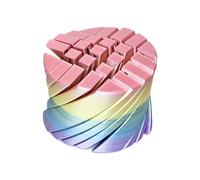 Spinner imprimé 3D, équipement sensoriel déformable, petit gadget de bureau compact pour la concentration, modèle d'engrenage en matériau Pla, dispositif de stress avec mouvement fluide, accessoire de