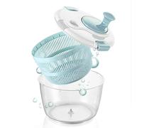 Spinner Légumes - Drainage De La Machine à Laver Légumes | Panier 5L Outil Manuel D'alimentation | Équipement De Nettoyage De Déshydratation À La Main Brillant | Chou D'épinards Pour