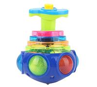 Spinner musical dirigé par jouet Musique Spinner, gratifiant et brillant Roundabout LED avec musique, 2023 nouveau rond-point clignotant avec une portée musicale brillante de musique, lumière