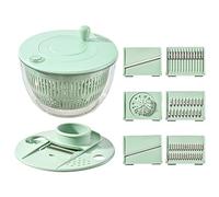 Spinner pour salade, séchoir à légumes, essoreuse manuelle pour salade, lave-linge, séchoir à fruits et légumes avec poignée rotative et sûre, essoreuse de légumes multifonction pour lavage