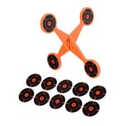 Spinner Targets - Carbon Steel Shock Proof Auto Reset Target Thickened Rotating Target for Outdoor Range Backyard Field Sports Club Pellet Air