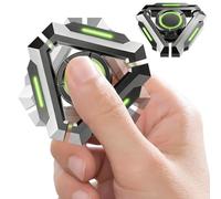 Spinner Toy, Funny Alloy Quiet Relief, Glow in The Dark Sensory Fidget Gadget with Smooth Rotation, Metal Construction with Stress Relief Design, Portable Storage Easy Grip