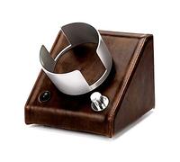Spinner Winding Box Watch Awners - Retro Leather Watch Shaker Motor Motor Watch Boîte à enrouler Multi-Greear Watch Swing Device Dual-Power Watch Rangement Watch Rangement avec LED Light Silencieux