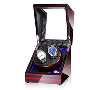 Spinner Winding Box Watch Winders - 2 + 0 Light LED Automatique Turn Appareil de montre mécanique Mélaillement Mémoire MUTE ROTARY MOTEUR MONTRE BOX BOSE BOÎTE DE Rangement Batterie AC AC DIAL-MODER
