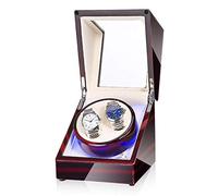 Spinner Winding Box Watch Winders - 2 + 0 Light LED Automatique Turn Appareil de montre mécanique Mélaillement Mémoire MUTE ROTARY MOTEUR MONTRE BOX BOSE BOÎTE DE Rangement Batterie AC AC DIAL-MODER