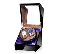 Spinner Winding Box Watch Winders - 2 + 0 Light LED Automatique Turn Appareil de montre mécanique Mélaillement Mémoire MUTE ROTARY MOTEUR MONTRE BOX BOSE BOÎTE DE Rangement Batterie AC AC DIAL-MODER