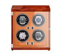 Spinner Winding Box Watch Winders - 4 Positions Rechargeables Watch Shaker Mécanicien Wind Wind Vertical Automatic Watch Boîte d'enroulement avec LED légère Calme et Bien opéré.