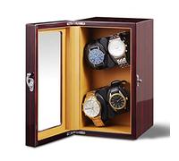 Spinner Winding Box Watch Winders - Automatic mécanical shaker shaker vertical Smart Winding Box moteur silencieux montre un appareil de rotation de rotation Home Multi-Slot Watch Rangement Case