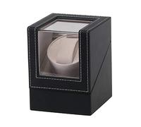 Spinner Winding Box Watch Winders - High Class Motor Watch Shaker Wristwatch Winder Case Dost Affichage Automatique Mélange de montre mécanique Turner Veilleur Watch Boîte de rangement marron noir
