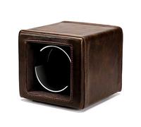 Spinner Winding Box Watch Winders - MINI SEURT WORD BOX BOX RETRO RETRO Cuir Watch Shaker Watch Swing Device Swing Dual-Power avec LED Light Watch Rangement Boîte de rangement et bien opéré (