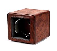 Spinner Winding Box Watch Winders - MINI SEURT WORD BOX BOX RETRO RETRO Cuir Watch Shaker Watch Swing Device Swing Dual-Power avec LED Light Watch Rangement Boîte de rangement et bien opéré (