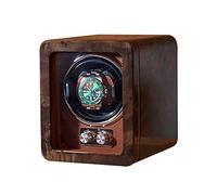 Spinner Winding Box Watch Winders - Watch Shaker Automatic Mechanical Watch Turntable Swinger Watch Storage Box Rotating Placer Piano Paint Watch Winding Box Household Qu(Brown-1