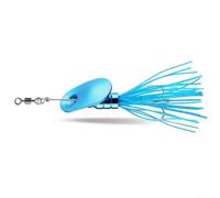 Spinnerbait Leurre rotatif 11 cm 12 g Design composite Matériel de pêche avec crochet pour bar, truite, brochet, eau douce, saumon rouge (bleu)