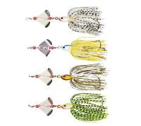 Spinnerbait Spinnerbait Spinners Bass Lure Kits Hard Metal Spoon Spinner Bait Buzzbait Jig Swimbaits pour Bass Brochet Truite Pêche