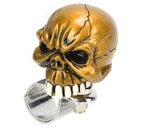 Spinners de Volant Automobile, Accessoires de Poignée d'alimentation en Forme de Tête de Mort pour Bouton de Volant, Voiture pour Voitures, Camions, Tracteurs, Bateaux, Jaune(Jaune)