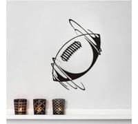 Spinning Ballon De Rugby Vinyle Stickers Muraux Sport Décor À La Maison Autocollant Dans Le Vent Sticker Mural Pour Garçons Chambre Nouveautés Wallpaper42X62cm