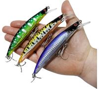 Spinning Fishing Lures-Minnow Spinning Lubina-Spinning Sea Lures-Artificial Floating Lures-Lucio/Black Bass/Lubina-Marine & Sea Fisheries-13cm & 23g