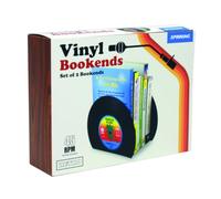 Spinning Hat Retro Vinyl Bookends