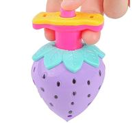 Spinnings Top for Kids, Gyro Toys with Strawberry Shape and Lighting Rotation, Smooth Burr-Less Play Spinner for Home, Playhouse, Kids Center, Party Fun, 2.55x4.01 inches