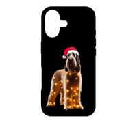 Spinone Italiano Chapeau de Père Noël Lumières de Noël Propriétaire de Chien Maman Coque pour iPhone 17