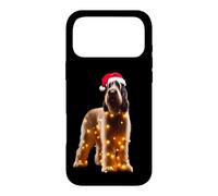 Spinone Italiano Chapeau de Père Noël Lumières de Noël Propriétaire de Chien Maman Coque pour iPhone 17 Pro Max
