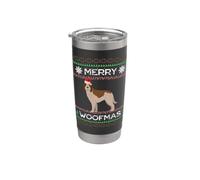Spinone Italiano Noël Gobelet isotherme en acier inoxydable double paroi
