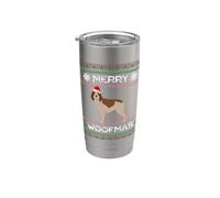 Spinone Italiano Noël Gobelet isotherme en acier inoxydable double paroi