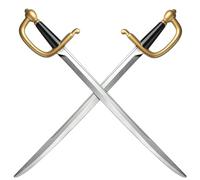 Spinosaurus 79 cm - Lot de 2 épée de pirate pour enfants - Longue épée de pirate pour adultes - Accessoires de costume de pirate pour Halloween