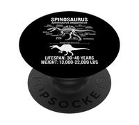 Spinosaurus Diagramme Fossile PopSockets PopGrip Adhésif