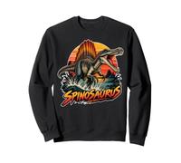Spinosaurus Dinosaure Rétro Art Préhistorique Rivière Sweatshirt