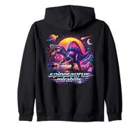Spinosaurus Mirabilis Retro Synthwave Dinosaure Graphique Sweat à Capuche