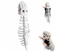 Spinosaurus Plush Dino Outfit, Dinosaur Costume-3D Skeleton Design, Halloween Realistic Dinosaur Skeleton Costume Set, Quick-Change, Machine Washable (116cm)