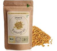 SPINTZ 1000g graines de fenugrec bio entières - emballage sans plastique, épice naturelle, graines de fenugrec, vegan, 100 % naturel et sans additifs