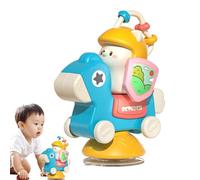 Spinwheel avec base d'aspiration, tournoi d'activité de chaise haute de spinner collante,Tite d'activité de dessin animé collant de la de haute | Interactive éducatif bébé dentition mailleur Table