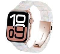SPINYE Bracelet compatible avec iWatch 42 mm, 44 mm, 45 mm, 46 mm, 49 mm, bracelet de rechange en résine colorée pour Apple Watch Series 10/9/8/Ultra/7/SE/6/5/4/3 pour homme et femme (fluorescence)