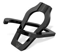 SPIPER Support de pipe à tabac - Pliable - En acier inoxydable - Pour pipe individuelle - Support portable - Support de pipe en métal - Accessoire de fumée (noir)