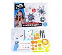 Spiral Art - Kit de dessin artistique en 3D | Jouet créatif avec modèles multifonctionnels pour peinture et travaux en papier pour école voyage anniversaire et activités familiales