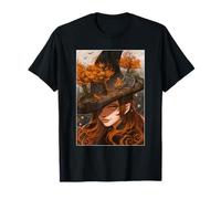 Spiral Automne Witchcore Enchanted Fox Spirit Forest Magic T-Shirt