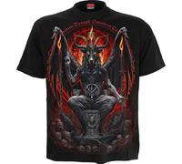 Spiral Baphomet Homme T-Shirt Manches Courtes Noir M 100% Coton Regular/Coupe Standard