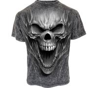 Spiral - Beast Within - Acid Wash T-Shirt S Black